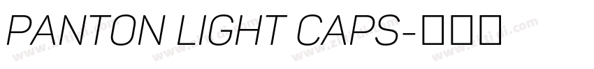 Panton Light Caps字体转换